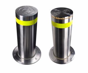 Quality Fiber Drawing Finish K6 Hydraulic Retractable Road Bollards 220V/380V wholesale