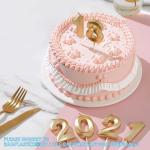 Colorful Happy Creative Birthday Number Sparkler Candle Cake Decoration Supplies