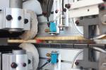 Woodworking PVC Bevelled Edge Bander Machine For Furniture Kitchen Cabinet