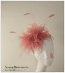 Dyed Ostrich Feather Flower Mount with Wire Accessory UPS Shipping