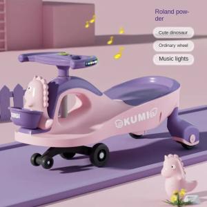 Quality Stylish Toddler Purple Ride On Swing Cars 6 Wheels Cycle With Flash Wheel wholesale