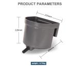 Durable Gray Calf Feeding Bucket with 4-Liter Capacity