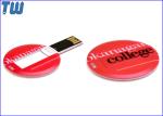 Mini Round Slim Card Medal 2GB Thumb Drives 3D UV Digital Printing