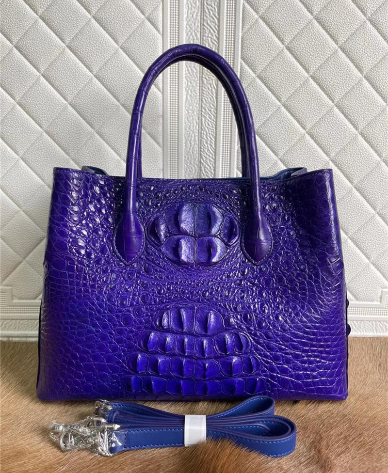 Exotic Crocodile Skin Women Totes Purse Authentic Alligator Leather Lady Large Shoulder Bag Female Working Handbag