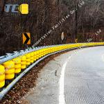 Highway Safety Roller Barrier EVA PU Polyurethane Material Eco Friendly