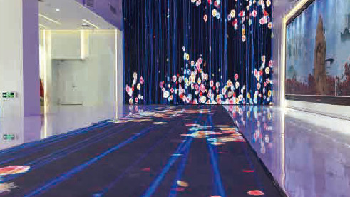 Die-cast Aluminum Load Bearing 2200kg Interactive LED Floor Display Solutions