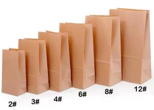 Quality Recyclable Kraft Paper Biodegradable Food Packaging Bags wholesale
