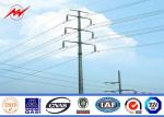 Economical Bitumen Galvanized Steel Pole For 132kv Overhead Line