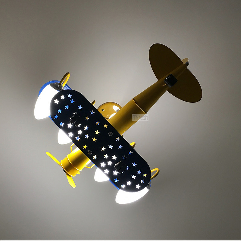 Kids Room Lamp For Children Chandelier E27 Airplane Hanging Lamp ceiling lights for bedroom（WH-MA-147)