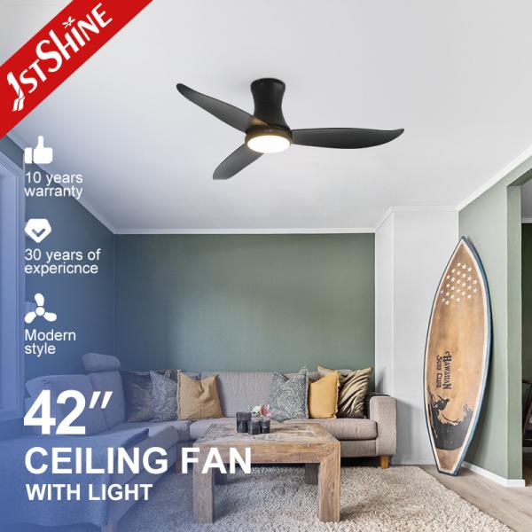 Remote Controlled 42 Inch LED Ceiling Fan with ABS Blades and 3 Color Light