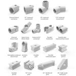 Aluminum Lean Tube Material Connection 135 ° Internal Joint Aluminum Tube