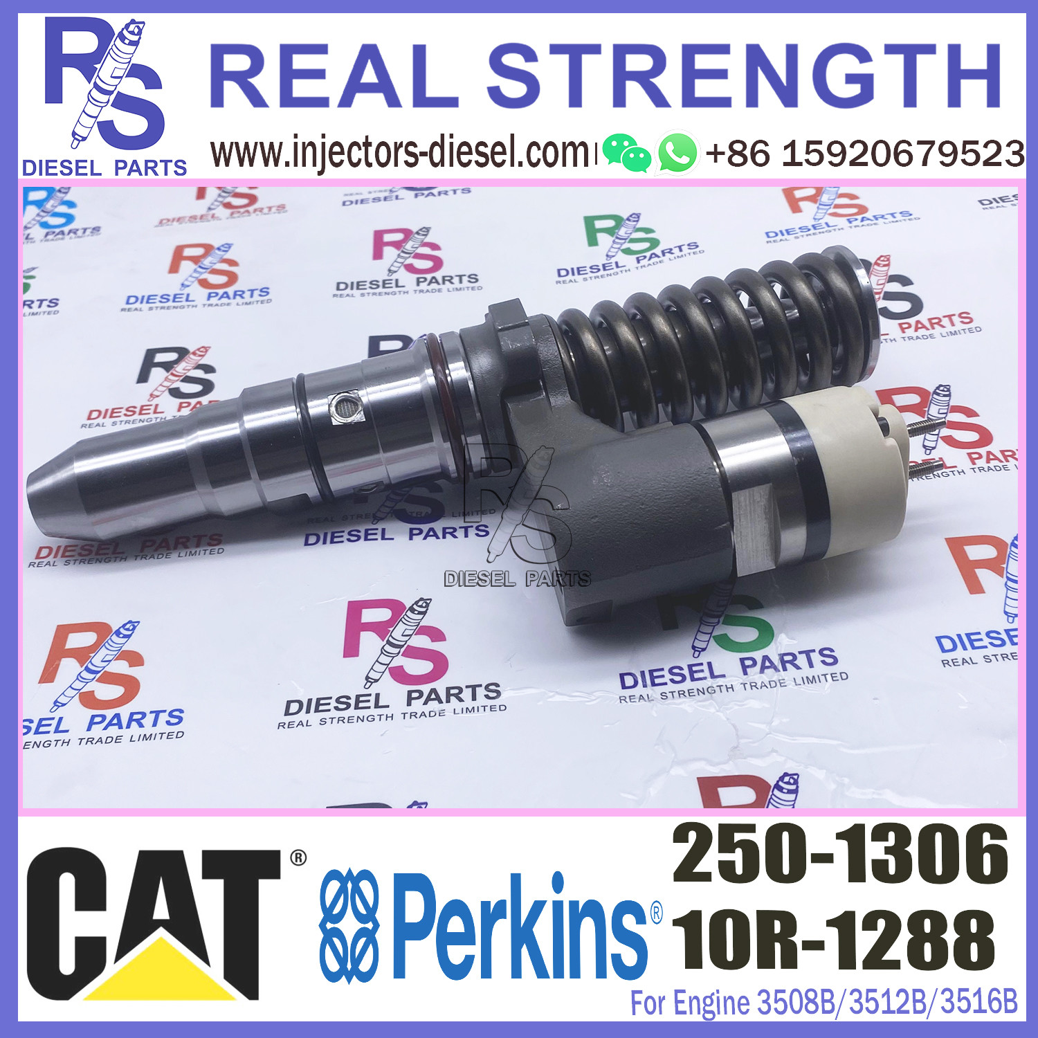 250-1308 Common Rail Fuel Excavator 3512B/3516B njector 10R-1280 250-1304 250-1306