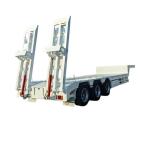 Customizable Tri-Axle Low Bed Semi Trailer for Heavy Equipment Transport in