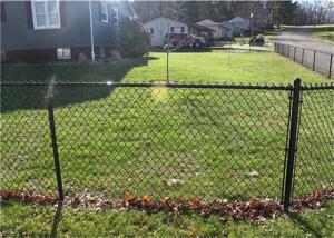 China Galvanized Wire Green PVC Coated Wire Diamond Chain Link Fence on sale