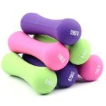 Bone Shaped Impregnated Dumbbells Women'S Rubber Covered Dumbbells Athlete