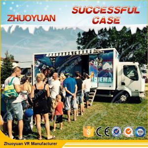 Quality Movable Amazing 7D Cinema Simulator 6 Seats With Lighting / Rain Simulation wholesale