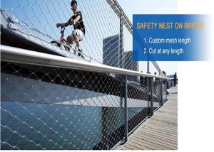 Quality Sus 316 1.5mm Steel Wire Rope Mesh 300x300mm Hole wholesale