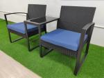 Garden One Piece Sofa Coffee Table Set Plastic Rattan Series