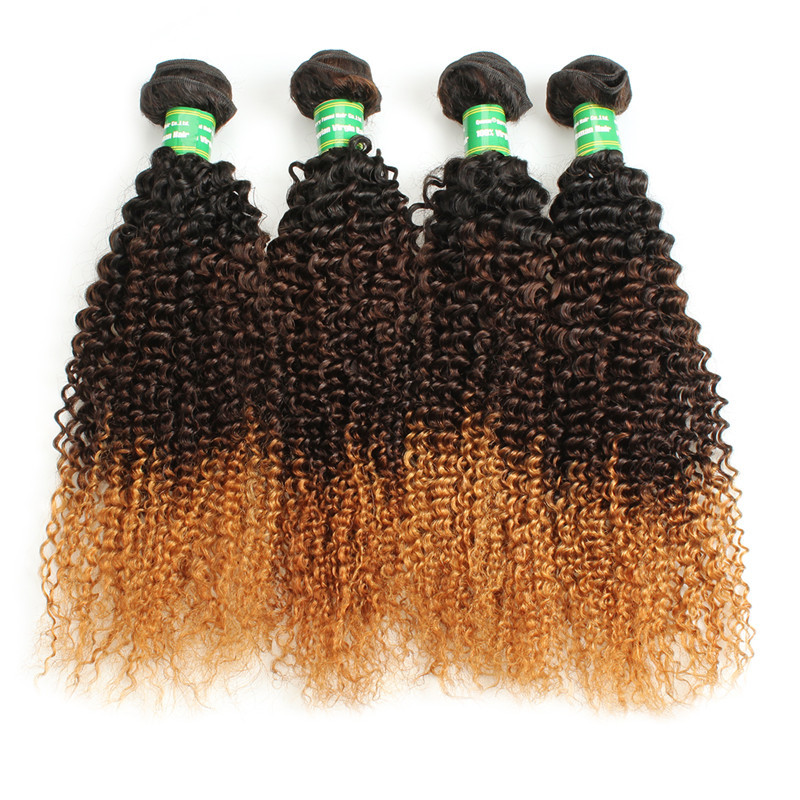 Superior Quality Strong Weft 8a Grade Virgin Hair Ombre Color Brazilian Hair Weft
