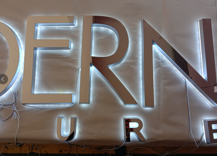 Outdoor Wall Led Letter Channel Sign Metal 3d Acrylic Backlit Letter Sign