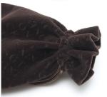Luxury Suede Drawstring Jewelry Pouch Pantone Color With Embroidery Logo