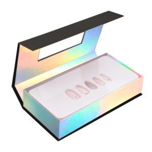 Quality Paperboard Magnetic Cosmetic Nail Packaging Boxes wholesale