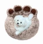 Winter Warm Round Shape Pet Sleeping Bed Warm Dog House Cozy Nest For Dog Cat
