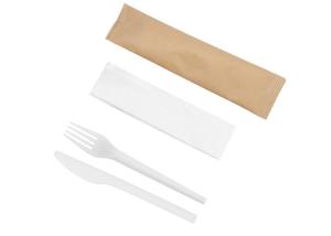 Quality BPI Individually Wrapped BPA Free CPLA Cutlery Set wholesale