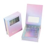 Magnetic clamshell gift box Cosmetic Nail Art box Custom printed holographic