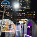 Half Sphere Outside Geodesic Dome Camping Tent Stove Bathroom