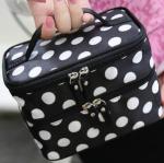 Double high-capacity zipper makeup bag lady's handbag