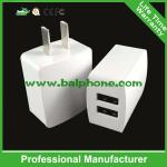 popular travel charger 5V 2A dual usb wall charger