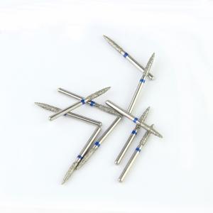 Quality FO Series Flame Shape Head FG Diamond Burs Electroplated Super Hard Diamond Grit wholesale