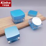 15g 30g Cosmetic Acrylic Jar 50g Square Cosmetic Jar Double Wall For Skincare