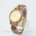 wood watch band ,zebra wood wristwatches oem .
