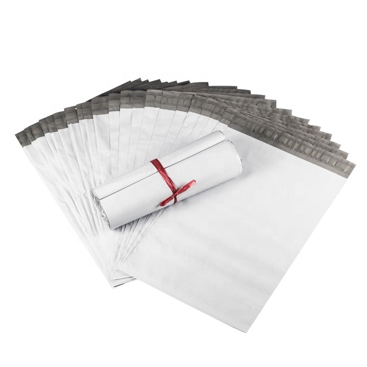 Custom white waterproof biodegradable recycle ldpe plastic shipping envelope courier mailing bags