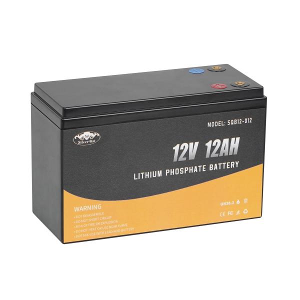 12V 12Ah LiFePo4 Battery, 2000+ Cycles LFP Battery For Small UPS, Power Wheels,