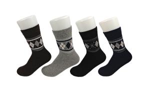 Quality Slip Resistant Anti Foul Thermal Wool Socks With Long White Gloss Fiber wholesale