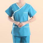 wholesale new style stretchy medical scrubs sets nurse uniform Custom V neck