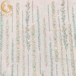 Fashion Luxury Beaded 3D Embroidery Lace Fabric For Clothing