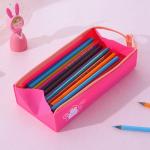 Silicone Waterproof Pencil Pouch Non-toxic Portable Pen Bag for Office School