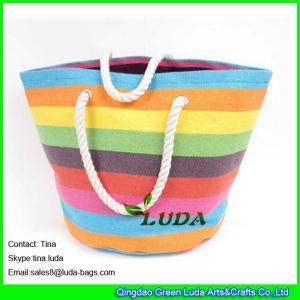 Quality LUDA colorful straw beach tote bag paper straw cheap straw handbags wholesale