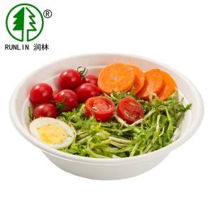 Quality BPI Single Use Biodegradable Sugarcane Bagasse Bowl Disposable Paper Bowls With Lids wholesale