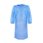 Hospital Pe Pp Non Woven Scrub Suit Sms Level 2 Blue Non Sterile Disposable