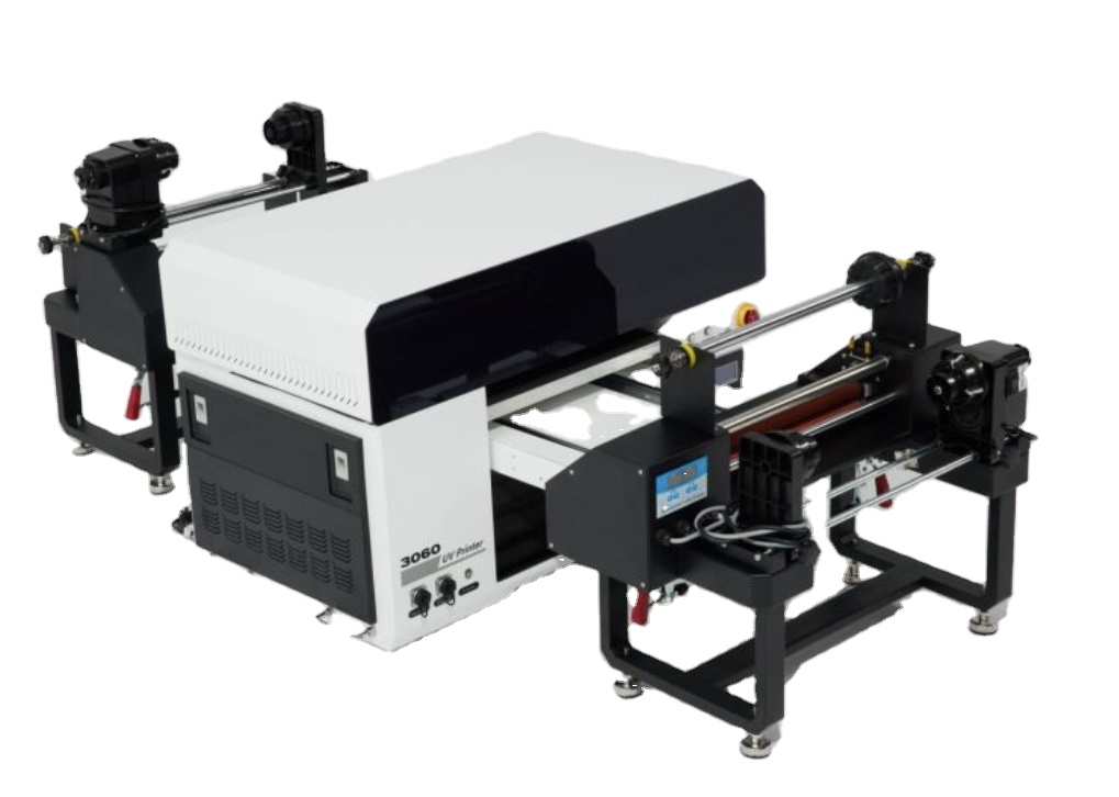 Grey 3060 UV Printer Roll to Roll and Flatbed Printing Print Dimension A2 XP600 Printhead