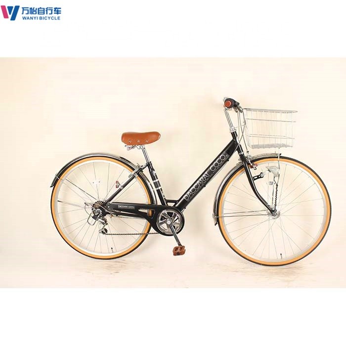 Customized Men And Women 27 Inch Adults Bike Shimano Six Speed City Bike