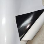 Waterproof Self Adhesive Gloss Vinyl Black Permanent 120G Inkjet Film Roll