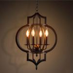 Creative Iron Pendant Lamp E14 American Decor Pendant Lamp Indoor Black