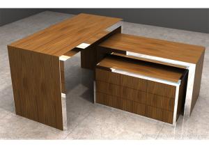 Quality Brown Wood Display Table Easy Assembly , Durable Retail Display Nesting Table wholesale