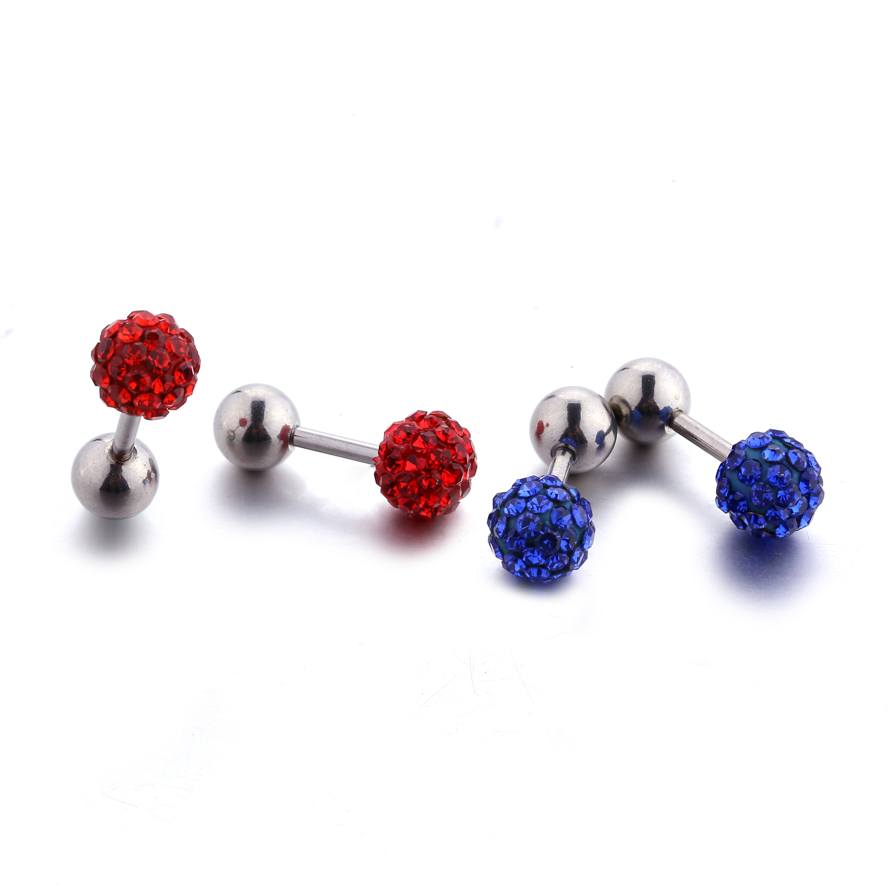 High quality shiny earrings fashion piercing jewelry polymer clay earrings
